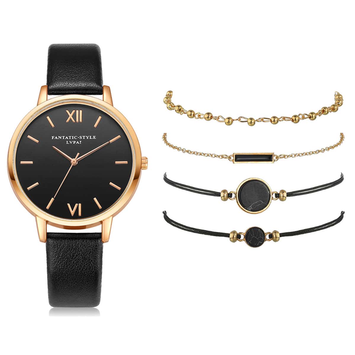 

1pc Minimalist Watch & 4pcs Bracelet