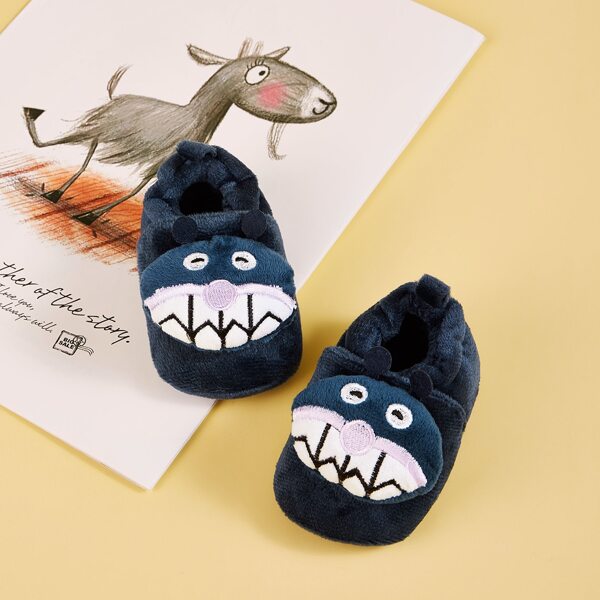 

Baby Boy Cartoon Graphic Flats, Navy
