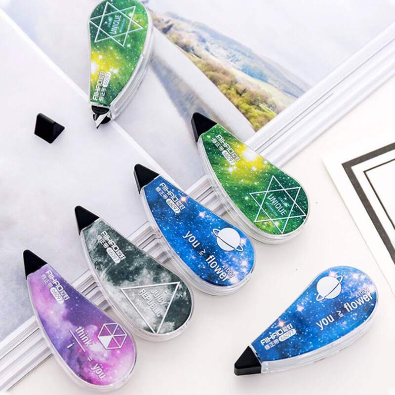 

4pcs Random Galaxy Print Correction Tape