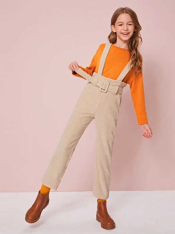 high waist suspender jumpsuit
