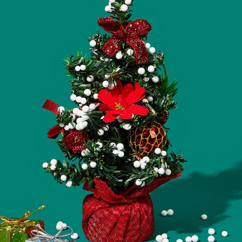 

1pc Random Color Mini Christmas Tree, Multicolor