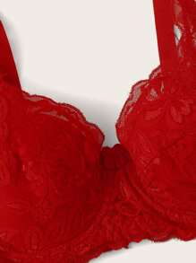 Floral Lace Underwire Bra Lingerie