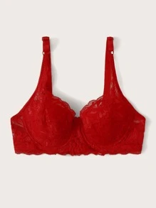 Floral Lace Underwire Bra Lingerie