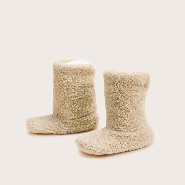 

Toddler Girls Faux Fur Fluffy Boots, Khaki