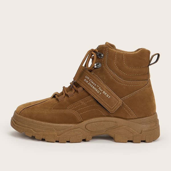 

Men Lace-up Hiking Boots, Brown