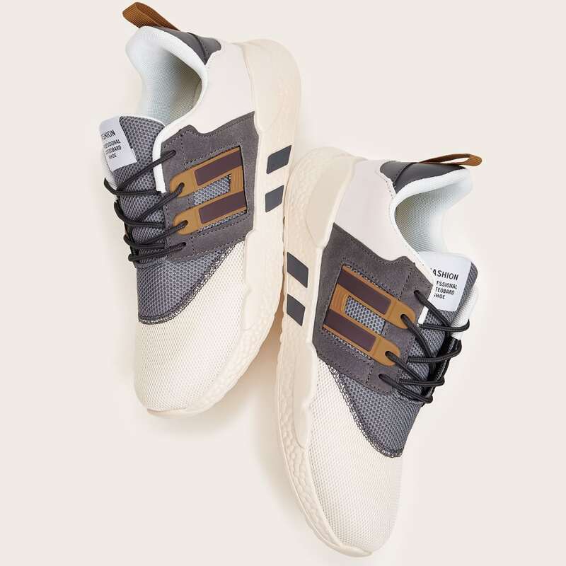 

Guys Color-block Mesh Panel Trainers, Multicolor