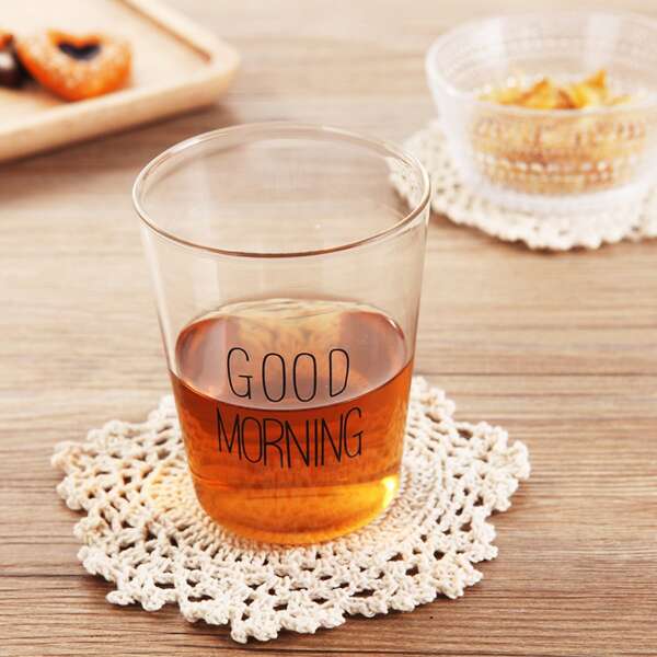 

1pc Simple Crochet Pattern Coaster, White
