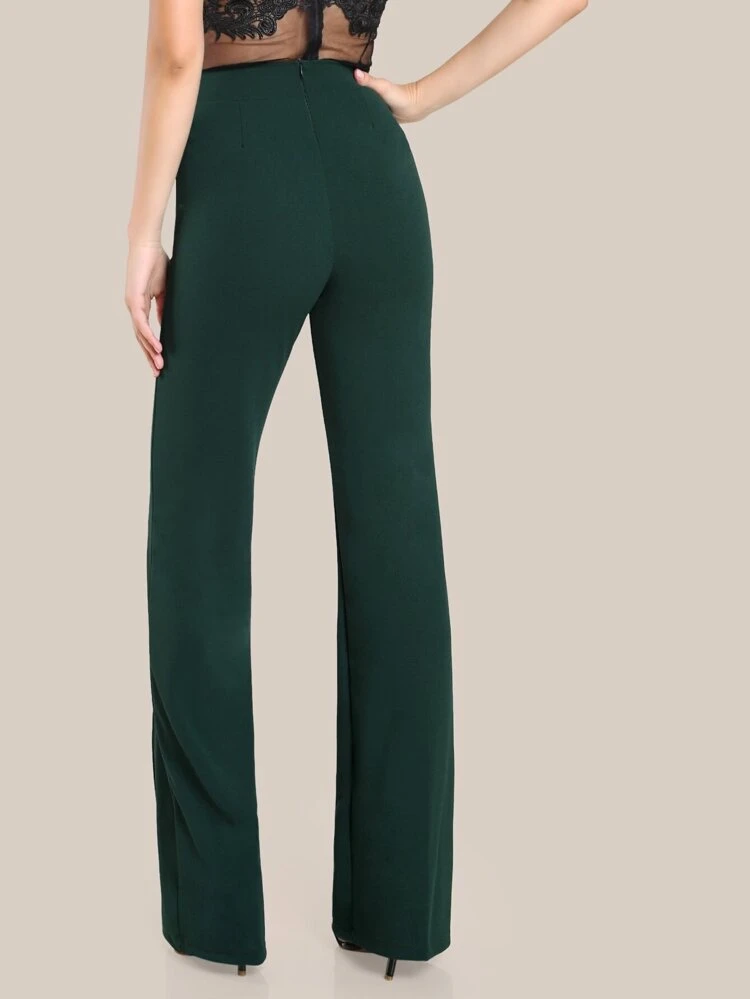 High Rise Piped Dress Pants | SHEIN USA