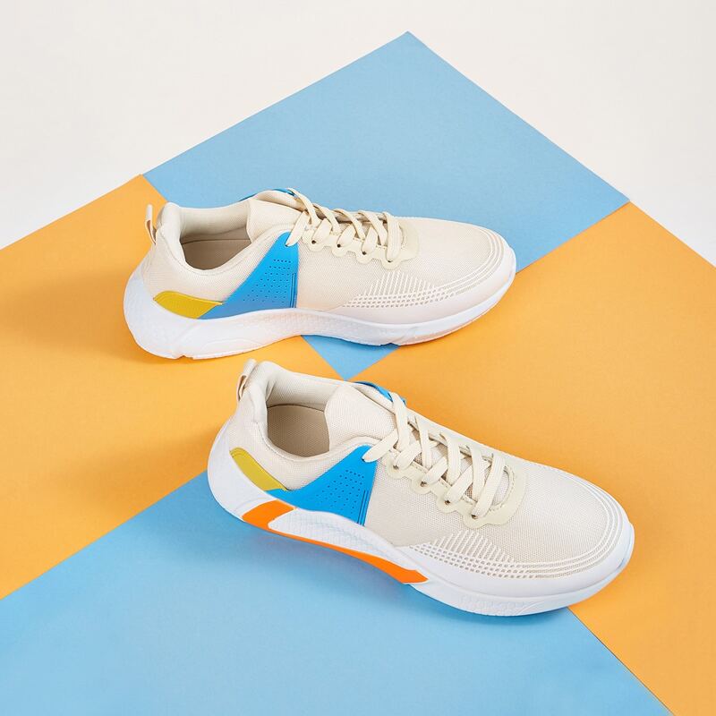 

Guys Mesh Panel Color Block Lace Up Sneakers, Multicolor