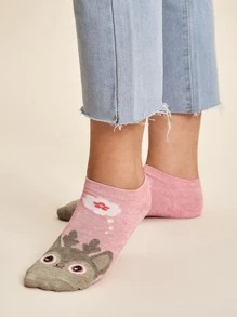 5pairs Cartoon Pattern Socks - Multicolor - View 3