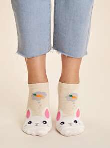 5pairs Cartoon Pattern Socks - Multicolor - View 4