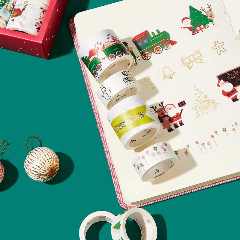 

10pcs Christmas Paper Masking Tape