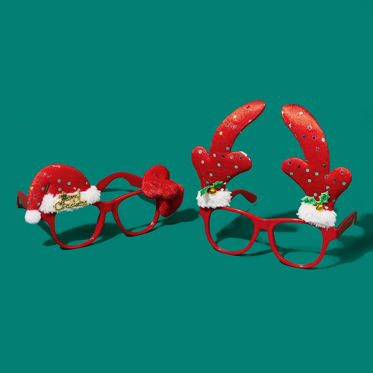 

1pc Christmas Eyeglass Frame, Red