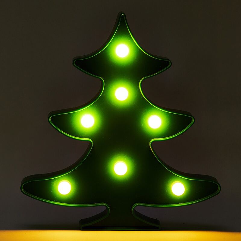 

1pc Christmas Tree Shaped Night Light, Green