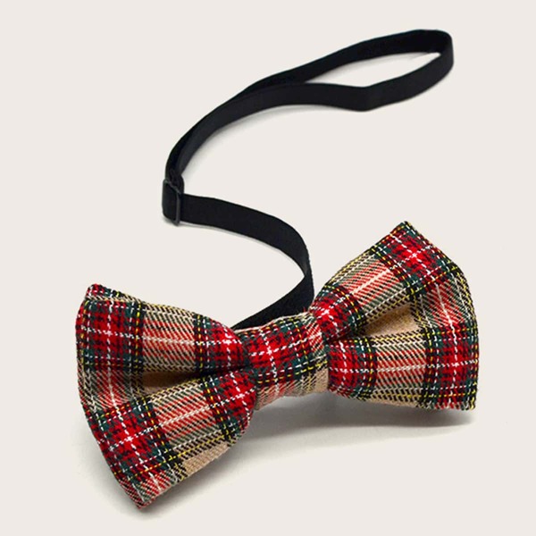 

Kids Plaid Pattern Bow Tie, Multicolor