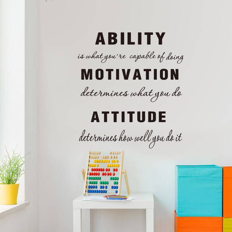 

Slogan Graphic Wall Sticker