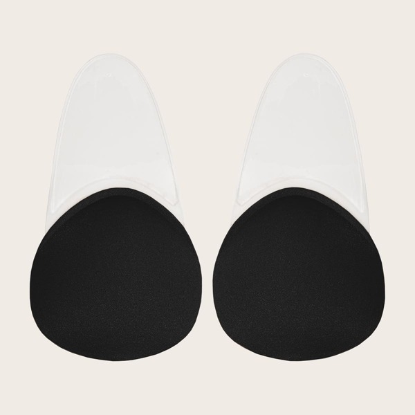 

1pair Plus Solid Nipple Cover, Black