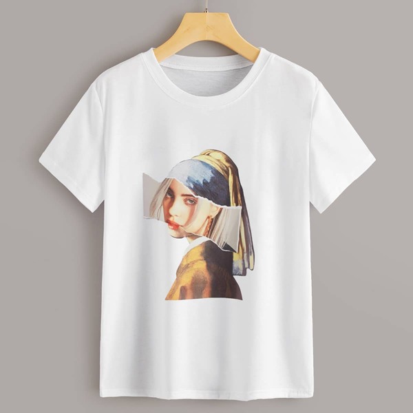 

Figure Graphic Crew Neck Tee, White