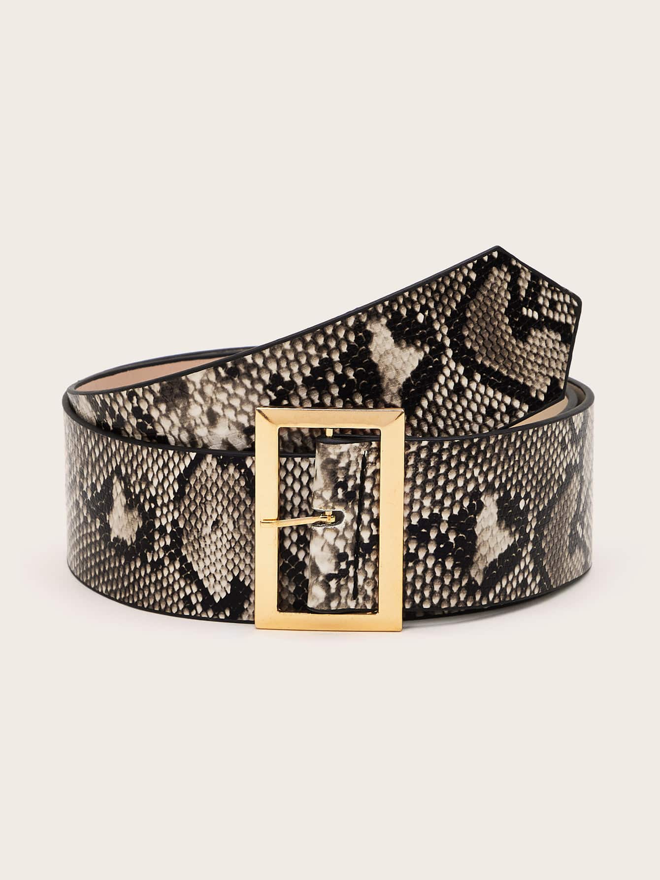 Snakeskin Pattern Belt - Multicolor - View 1
