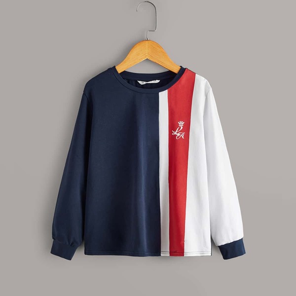 

Boys Colorblock Striped Tee, Multicolor