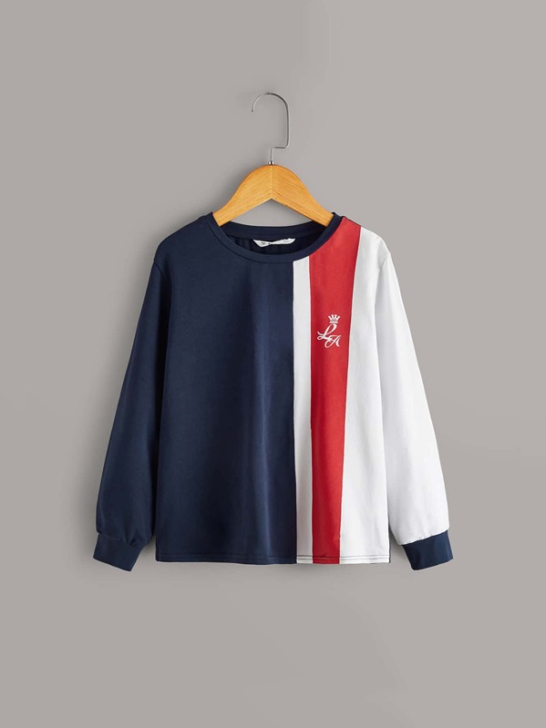 

Boys Colorblock Striped Tee, Multicolor, Bogdan