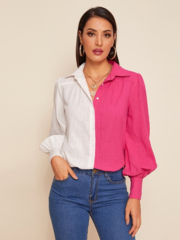 

Neon Panel Two Tone Shirt, Multicolor, ZulcarD