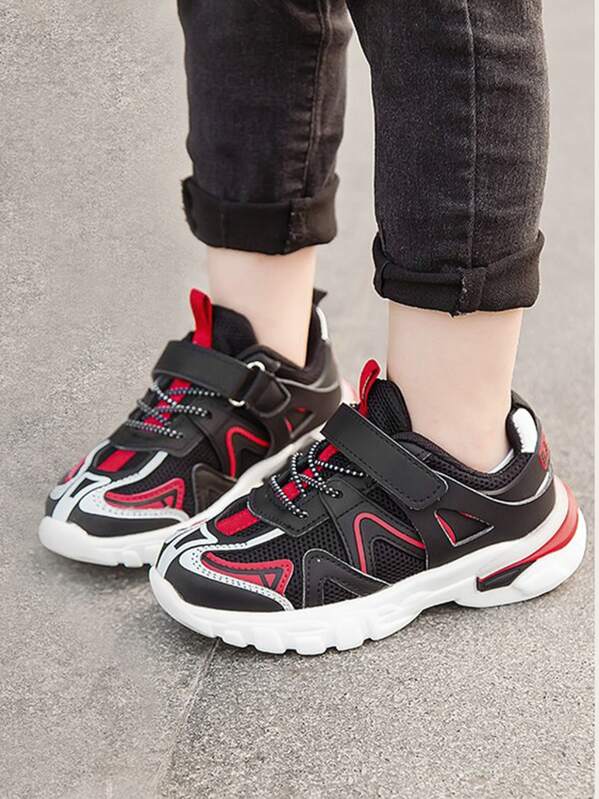 

Toddler Boys Colorblock Velcro Strap Sneakers, Multicolor