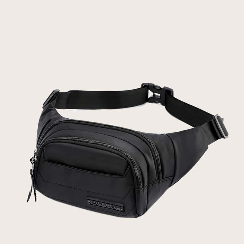 

Guys Pocket Front Fanny Pack, Black