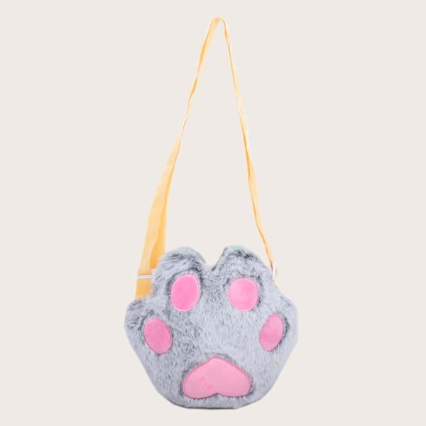 

Girls Bear Paw Shaped Crossbody Bag