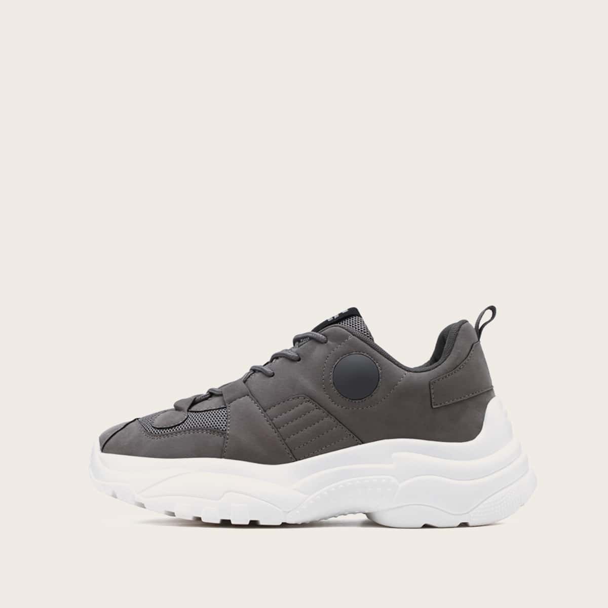 

Guys Lace-up Front Chunky Sneakers, Grey