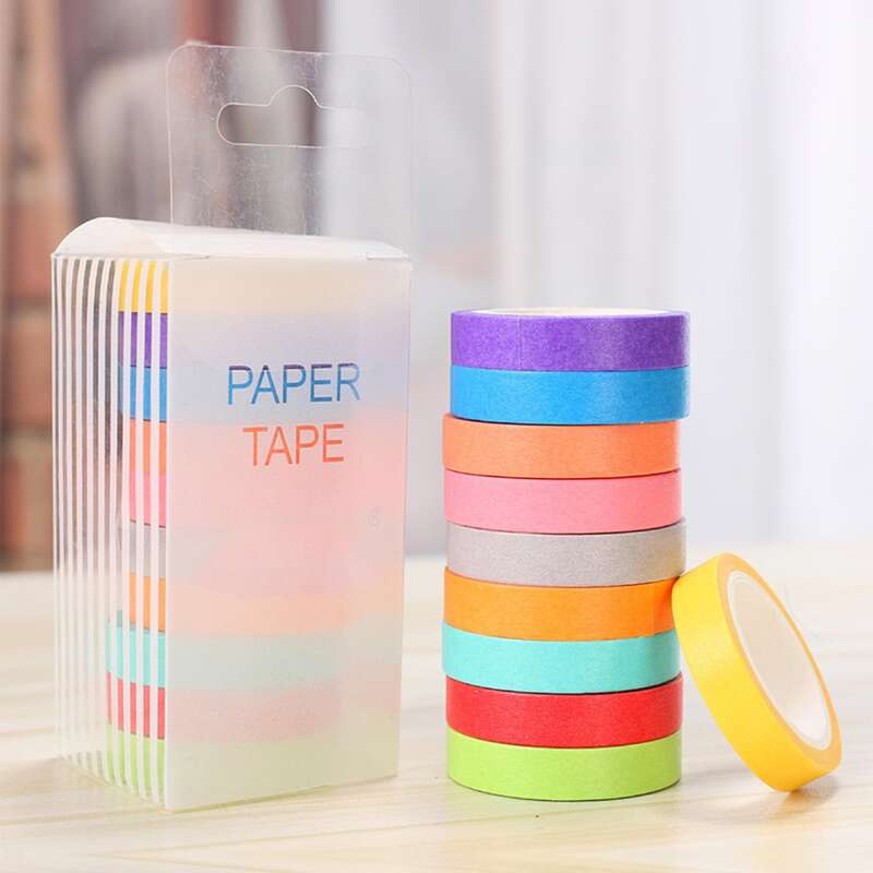 

10rolls Solid Color Masking Tape
