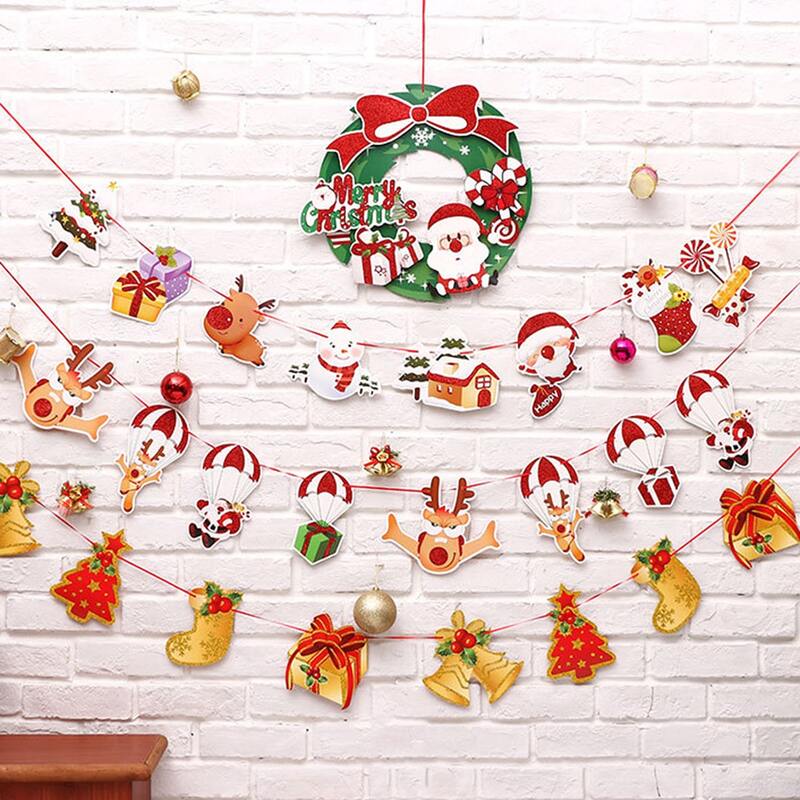 

1pc Christmas Decorative Banner, Multicolor
