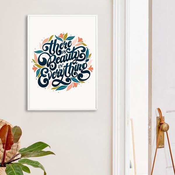 

Abstract Slogan Wall Art Print Without Frame