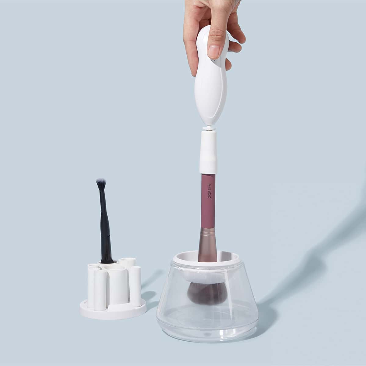 

Electronic Washing Makeup Brush Cleaner, White