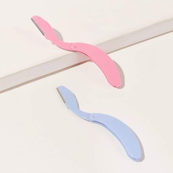 

2pcs Eyebrow Shaping Knife, Multicolor