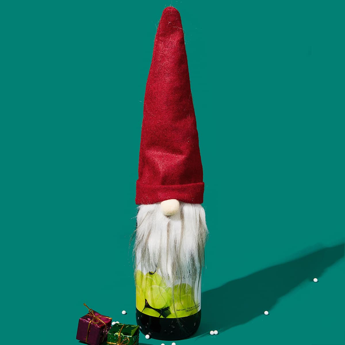 

1pc Christmas Bottle Cover, Multicolor