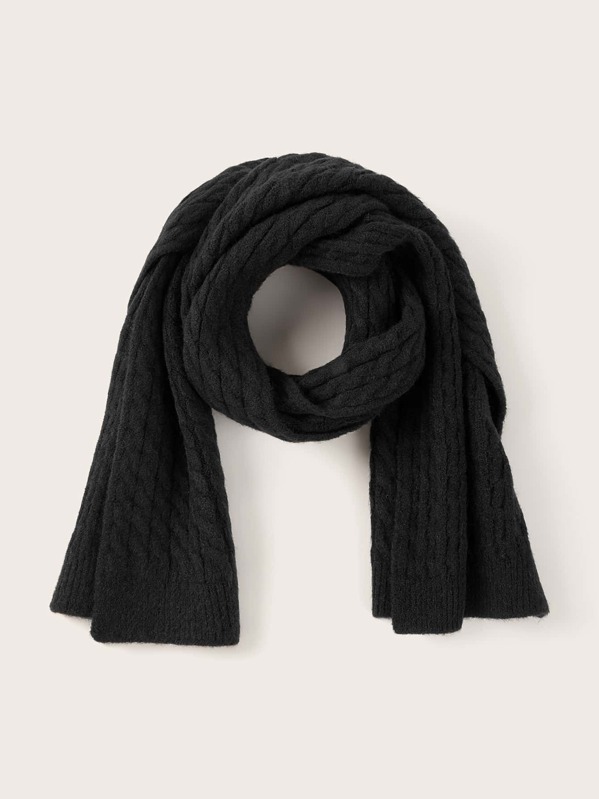 

Kids Knit Scarf, Black