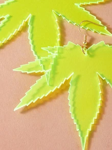 1pair Maple Leaf Drop Earrings