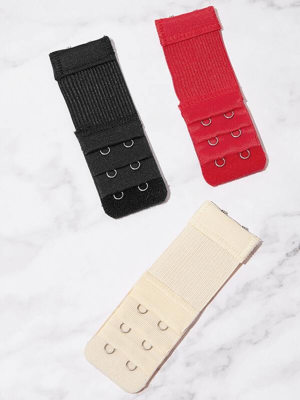 

3pack Plus Bra Extender Hook Strap, Multicolor