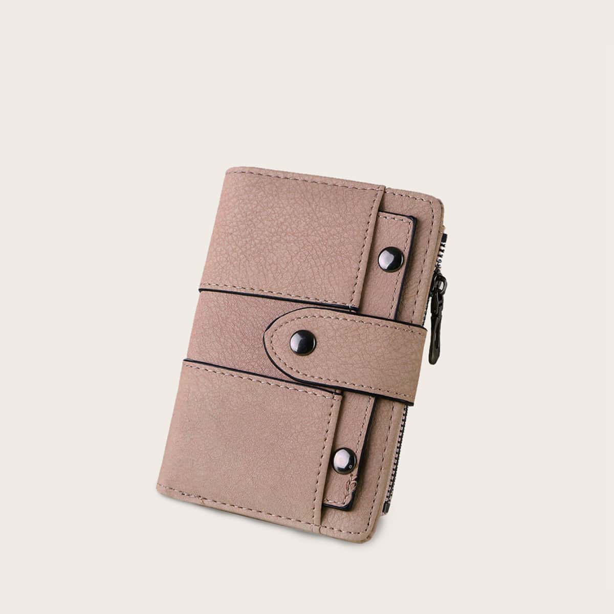 

Fold Over Purse With Card Holder, Pink