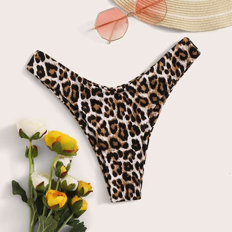 

Leopard High Cut Bikini Panty, Multicolor