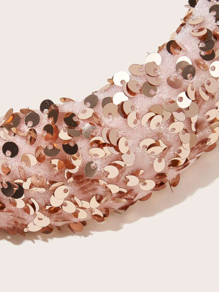 Jowxsx Fasce Per Capelli Annodate Con Paillettes Rosa E Per Ragazze E Donne Fasce Per Capelli Scintillanti Con Paillettes Fasce Per Capelli Alla~p125357099