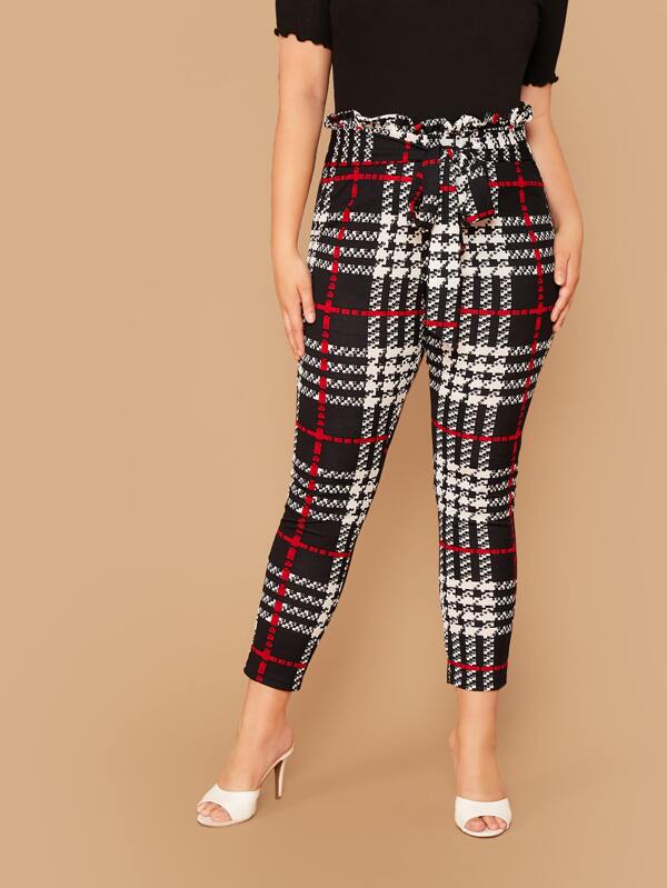 plaid pants shein