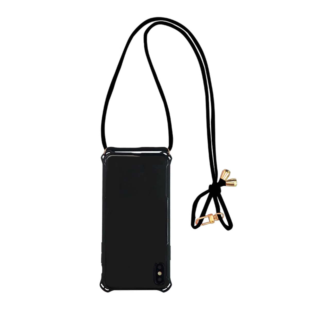 

Solid iPhone Case With Lanyard, Black