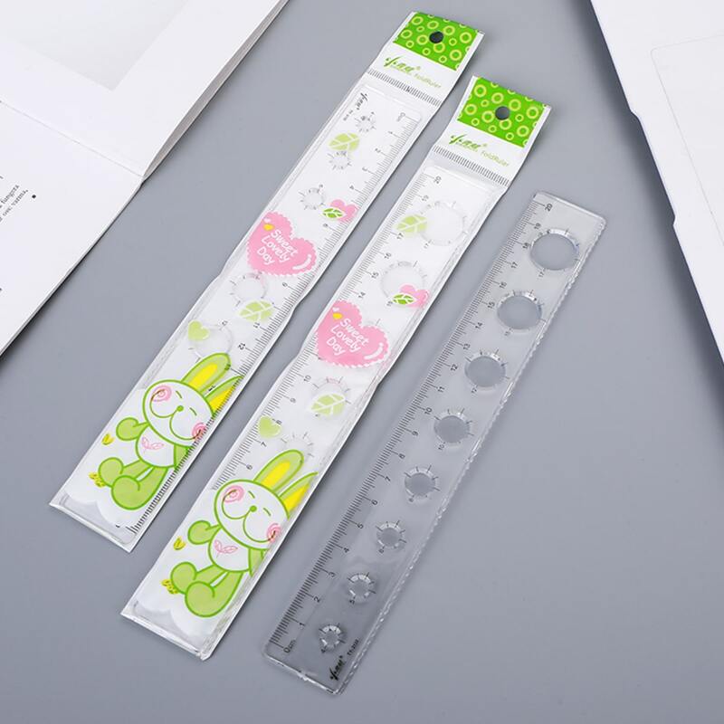 

1pc Circle Hollow Plastic Template Ruler