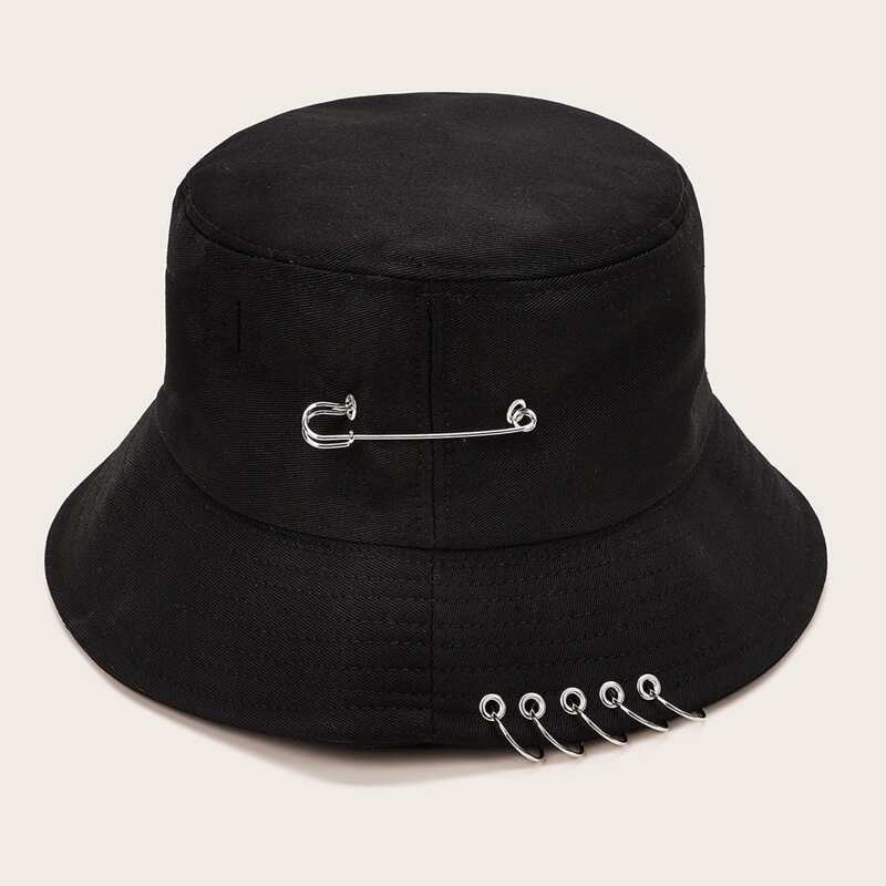

Ring Decor Bucket Hat, Black