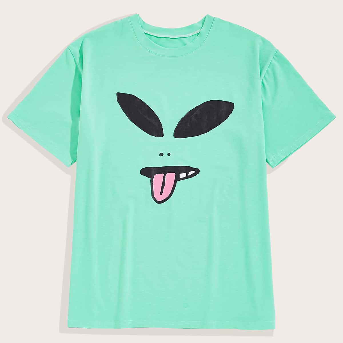 

Guys Cartoon Graphic Short Sleeve Tee, Green