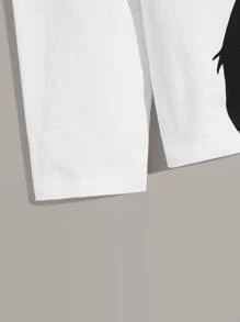 Manfinity Men Panda Print Tee - White - View 4
