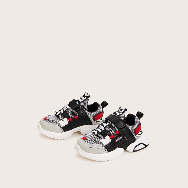 

Toddler Boys Random Letter Graphic Chunky Sneakers, Multicolor
