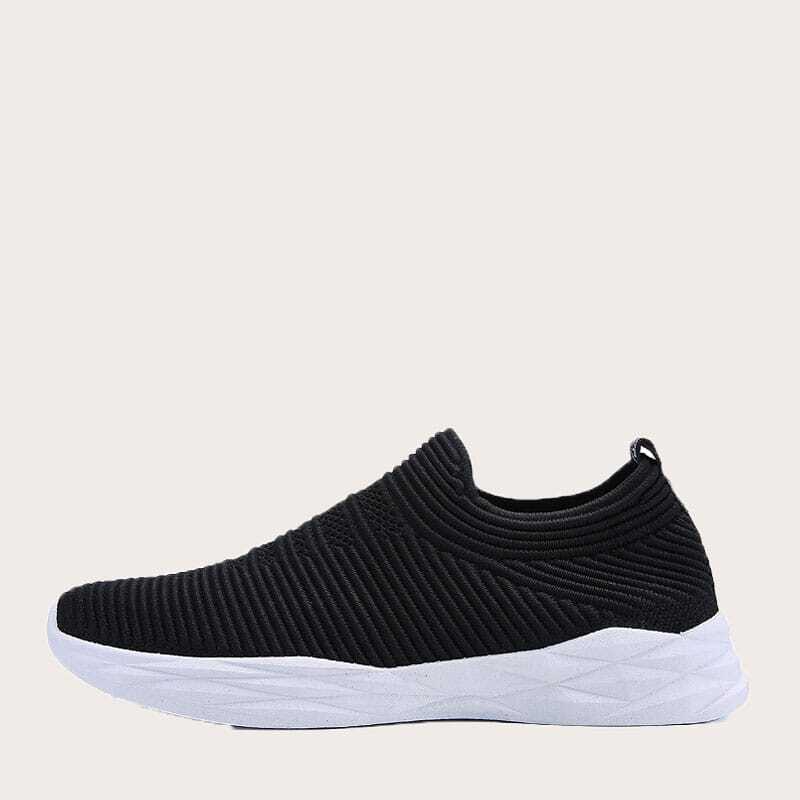 

Guys Slip On Wide Fit Sneakers, Black